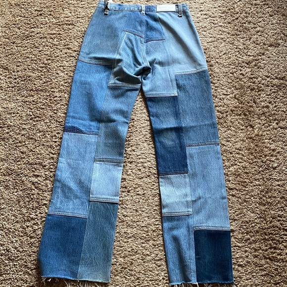 Re/Done Levi’s Indigo the Amina Patchwork Jean Jeans 27 - Picture 10 of 10